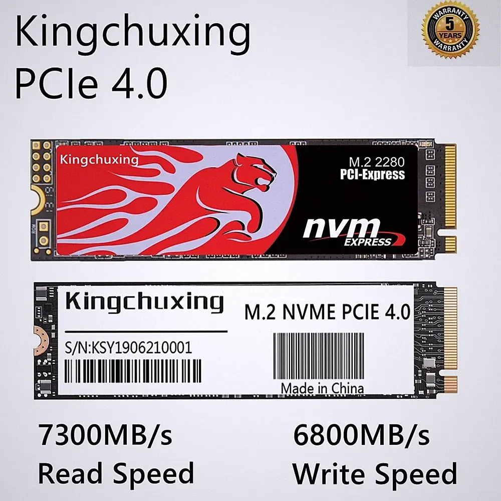2TB 1TB Internal Gaming SSD For PS5 PCIe 4x4 NVMe 7300MBS Solid State Drive