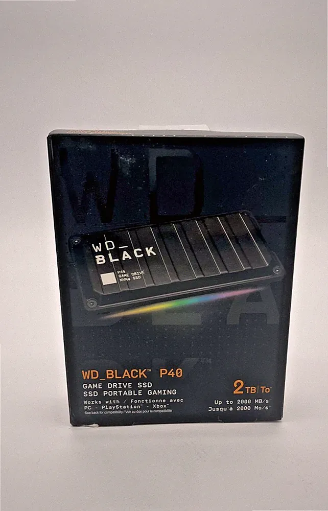WD _BLACK P40 2TB Game Drive USB 3.2 Gen 2x2 External SSD